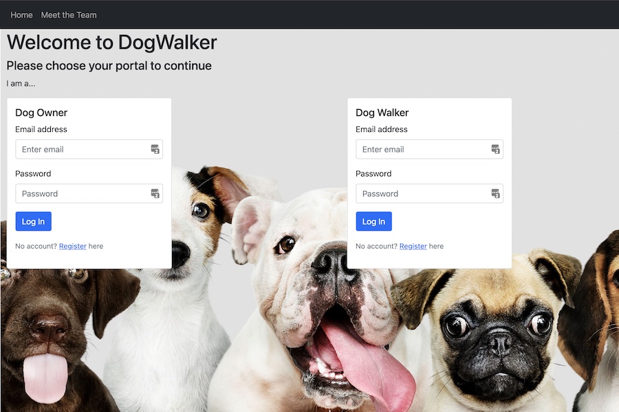 Dog Walker app